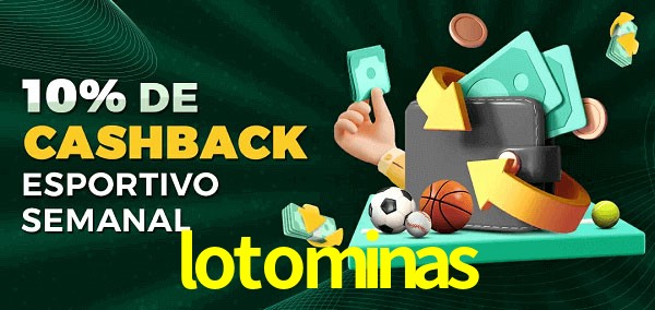 10% de bônus de cashback na lotominas